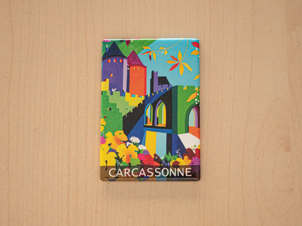 magnet cité médiévale colorée automne