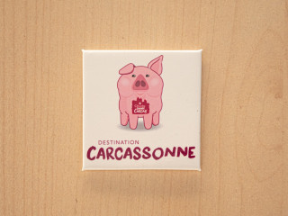 magnet cochon de dame Carcas
