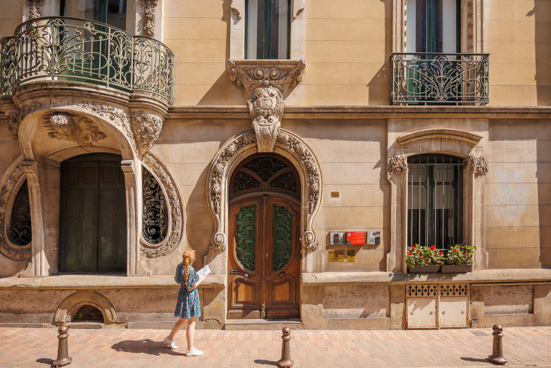 Visite de Carcassonne Art Nouveau et Art Déco